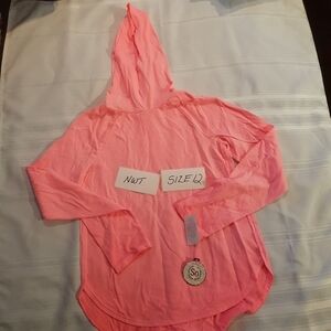 SO girls size 12 hooded long sleeved shirt